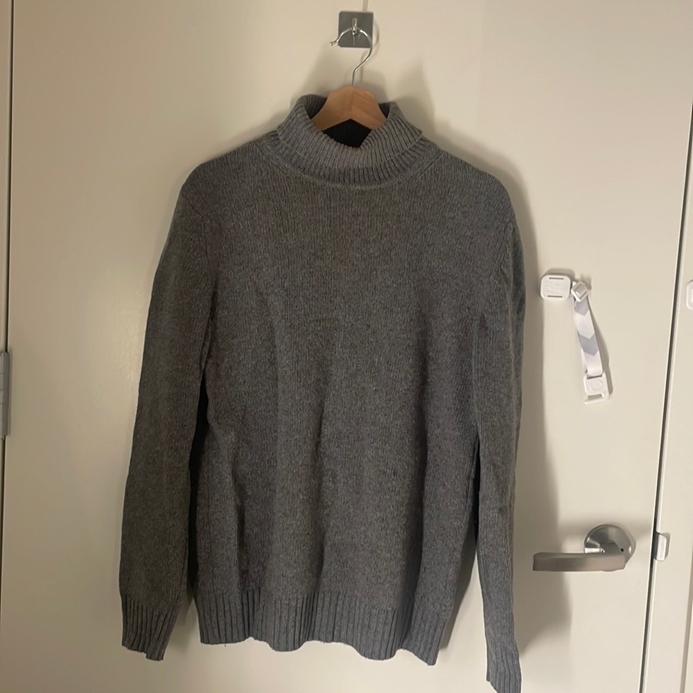 Zara Man Grey Turtle Sweater